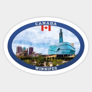 Winnipeg Canada Travel Sticker